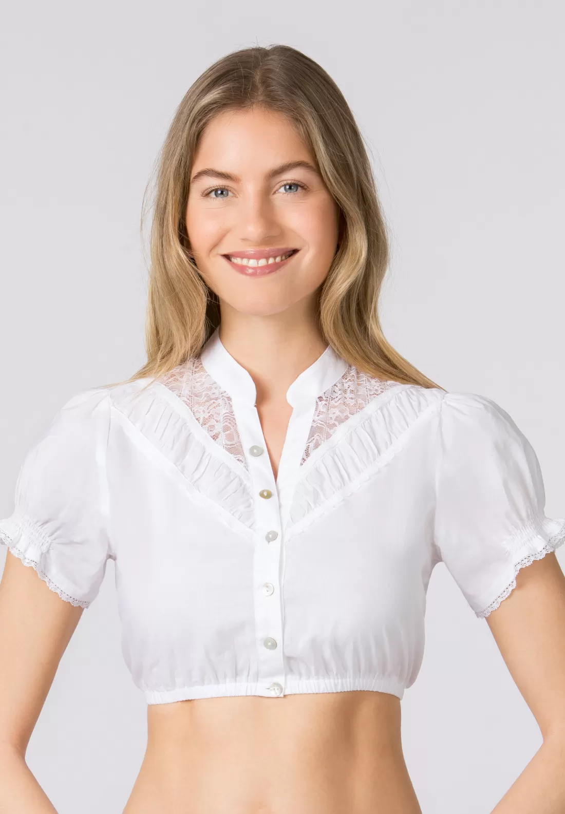 Stockerpoint Bluse B-4020 weiss Clearance