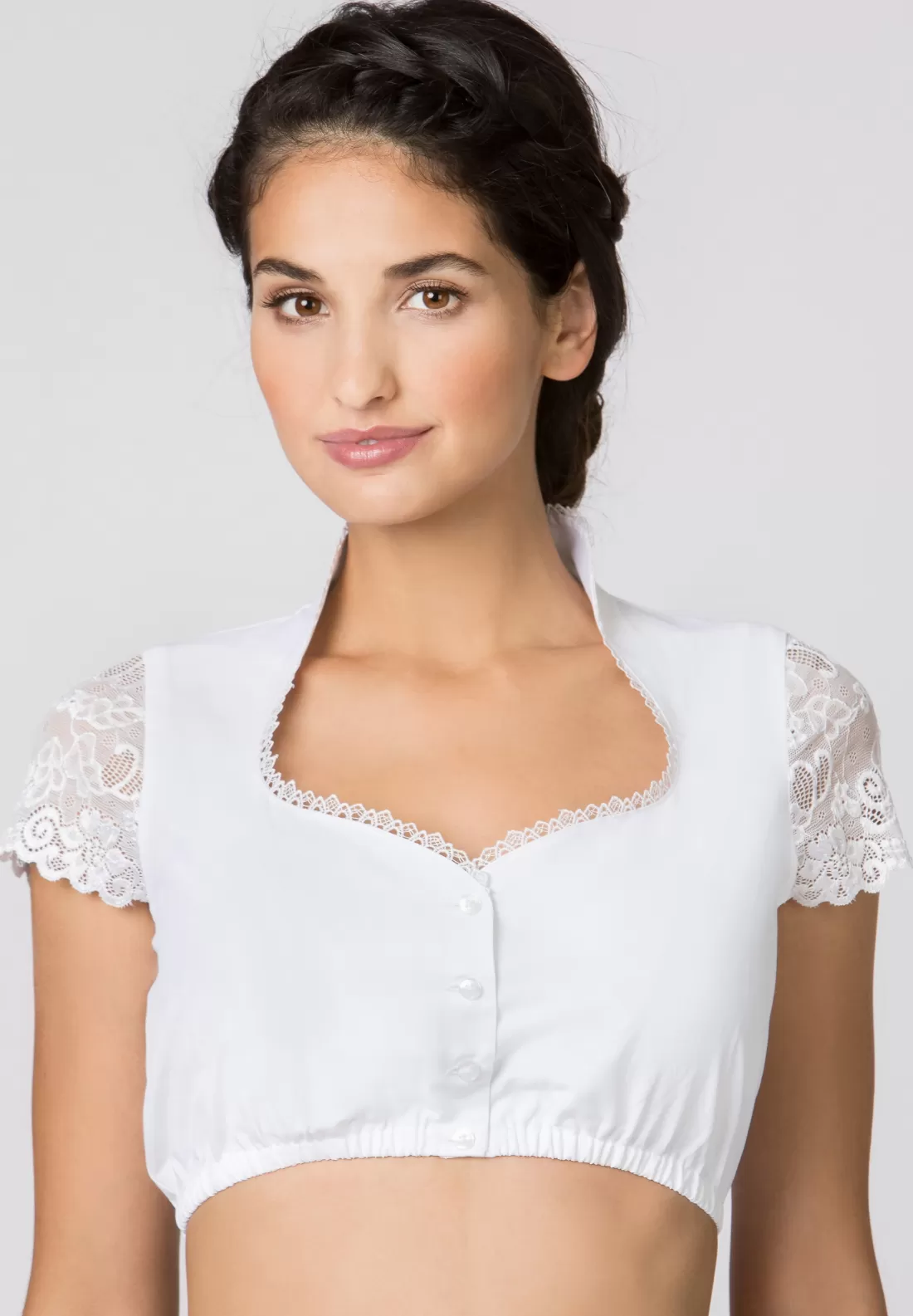 Stockerpoint Bluse B-8058 weiss Cheap