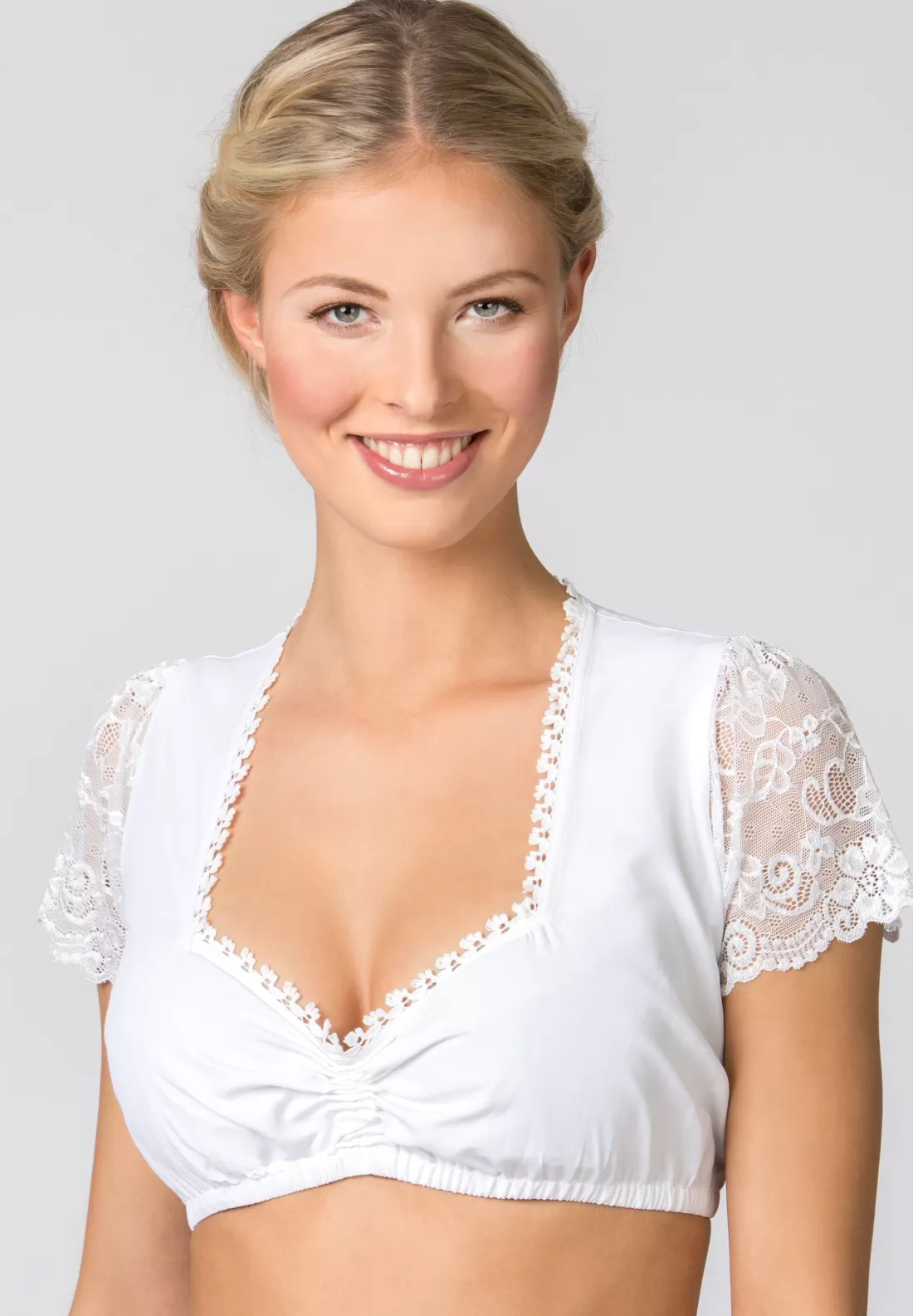 Stockerpoint Bluse B-3033 weiss Best Sale