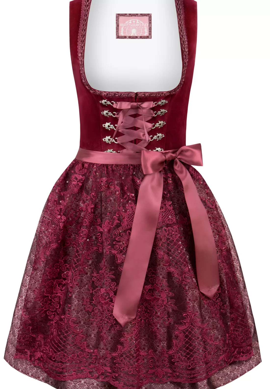 Stockerpoint Dirndl Loredana rot Flash Sale