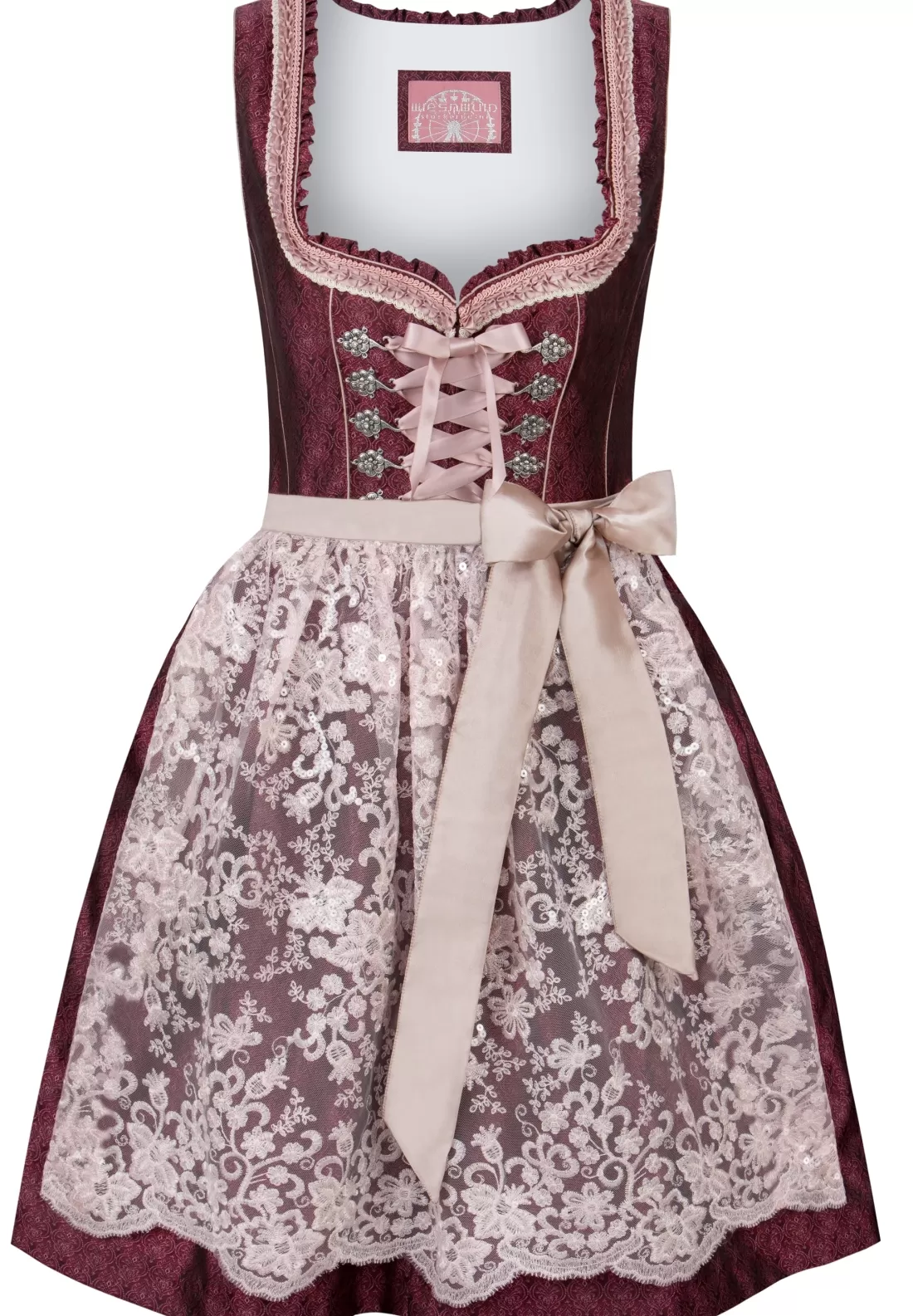 Stockerpoint Dirndl Rosalinde bordeaux Clearance