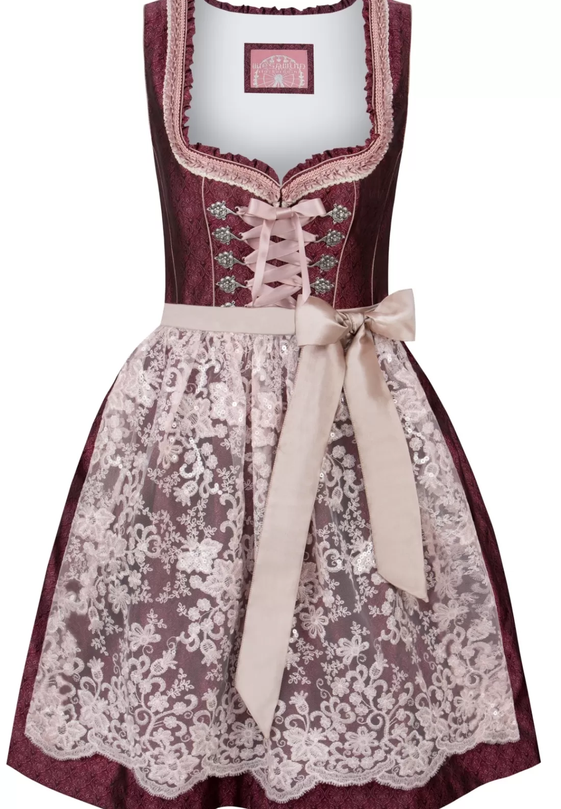 Stockerpoint Dirndl Rosalinde bordeaux Clearance