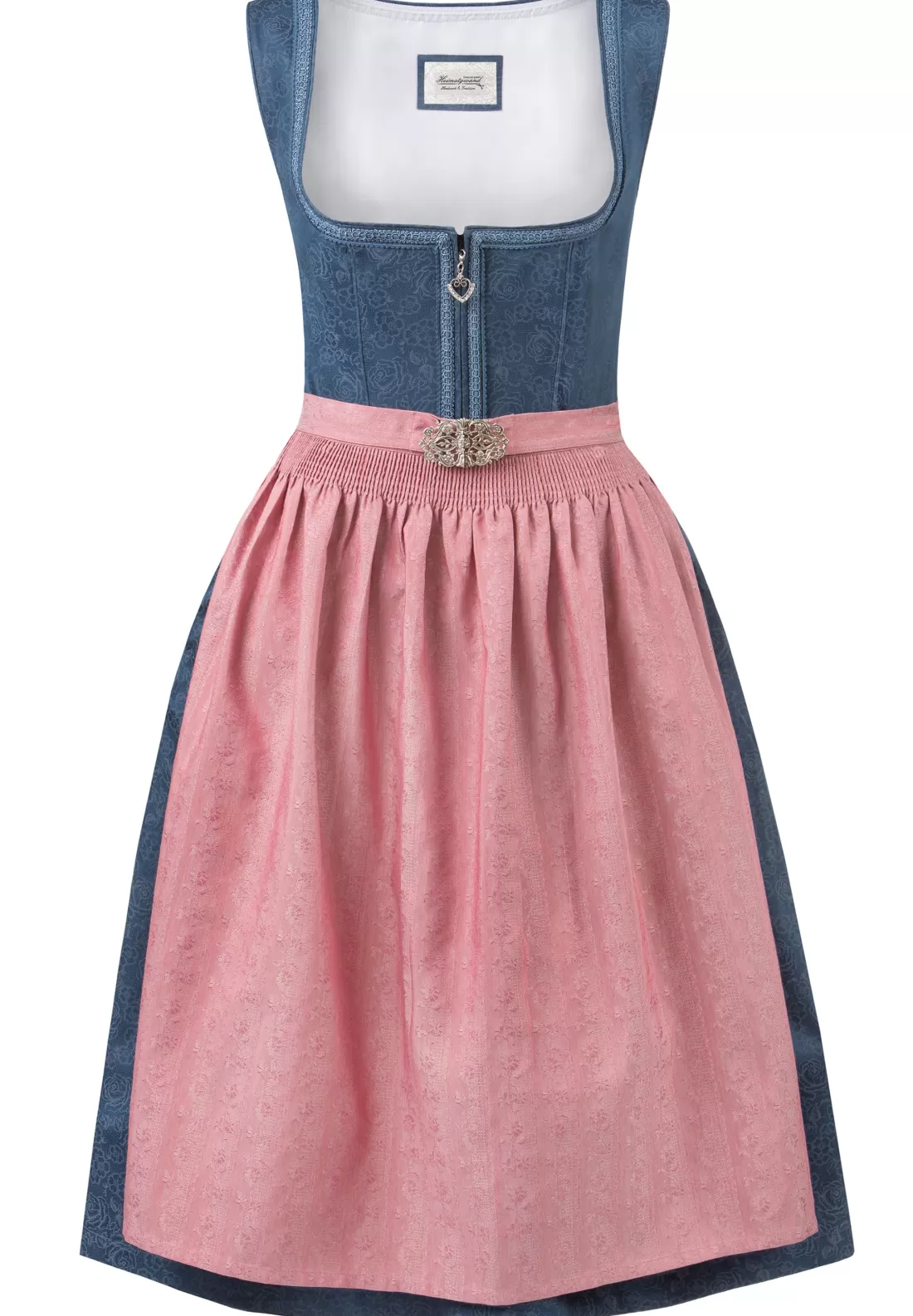 Stockerpoint Dirndl Roseline blau-altrosa Hot