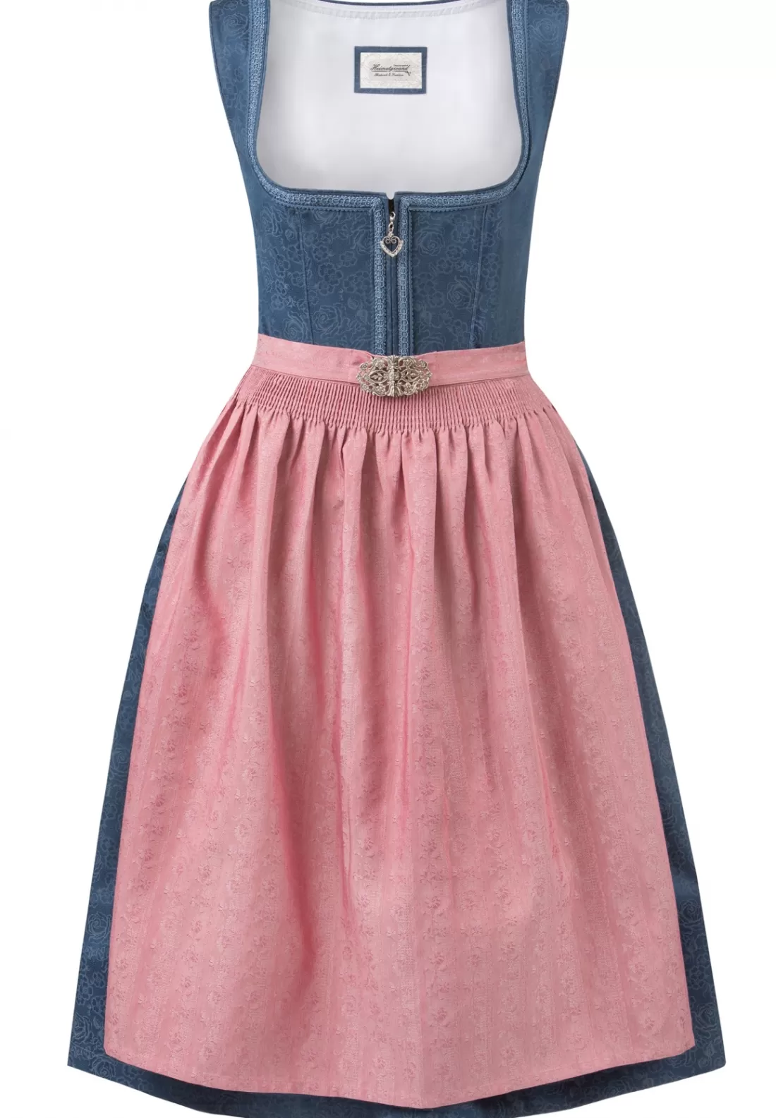 Stockerpoint Dirndl Roseline blau-altrosa Hot