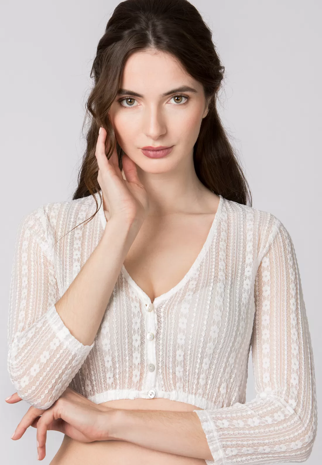 Stockerpoint Dirndlbluse Nelly creme Best