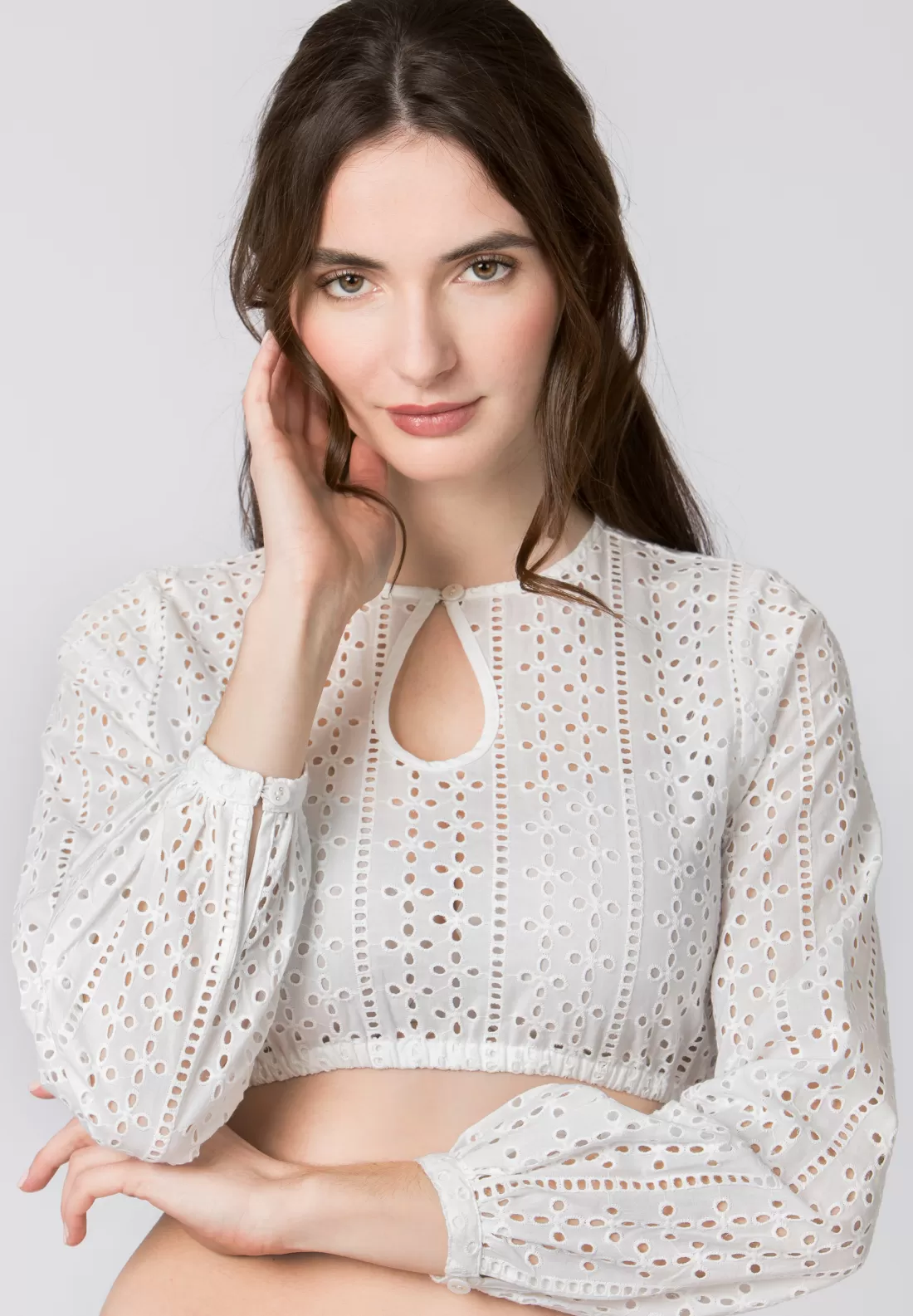 Stockerpoint Dirndlbluse Rohani weiss Discount