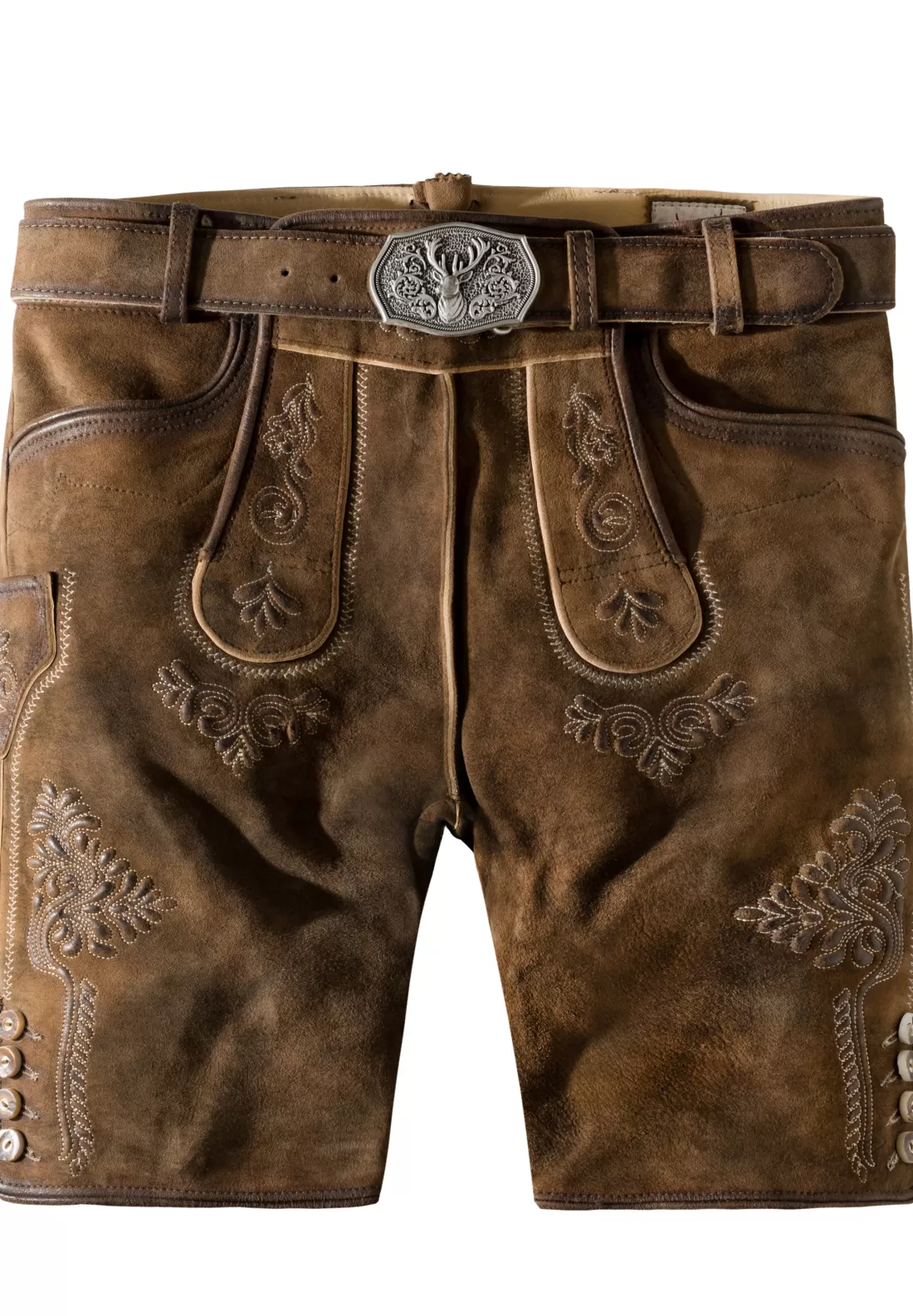 Stockerpoint Lederhose Bertl steingeäscht-natur Sale