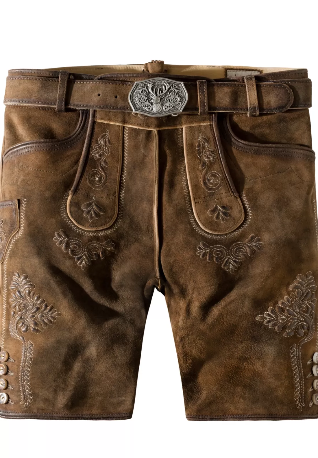 Stockerpoint Lederhose Bertl steingeäscht-natur Sale