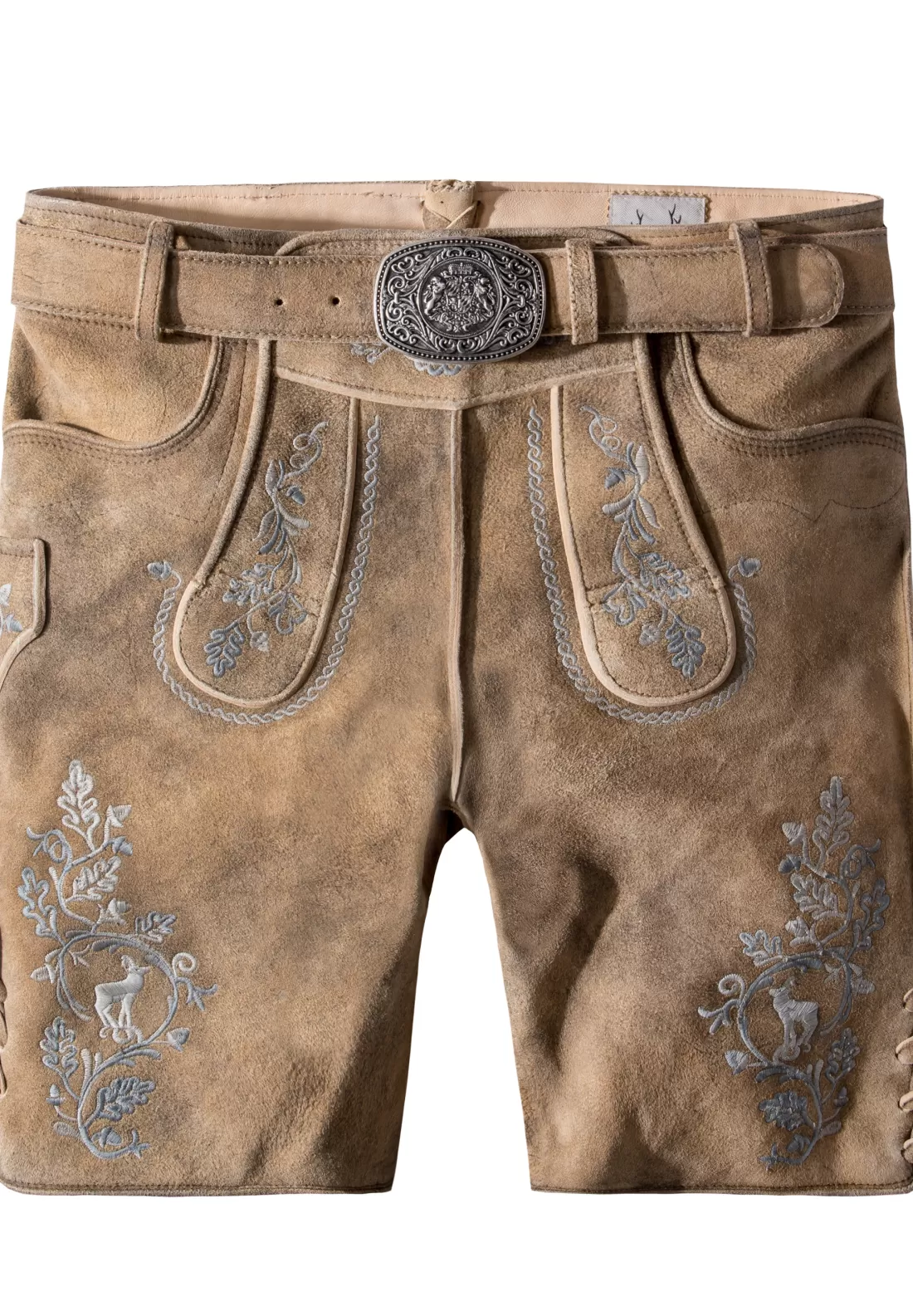 Stockerpoint Lederhose Girgl senfgespeckt-grau Cheap