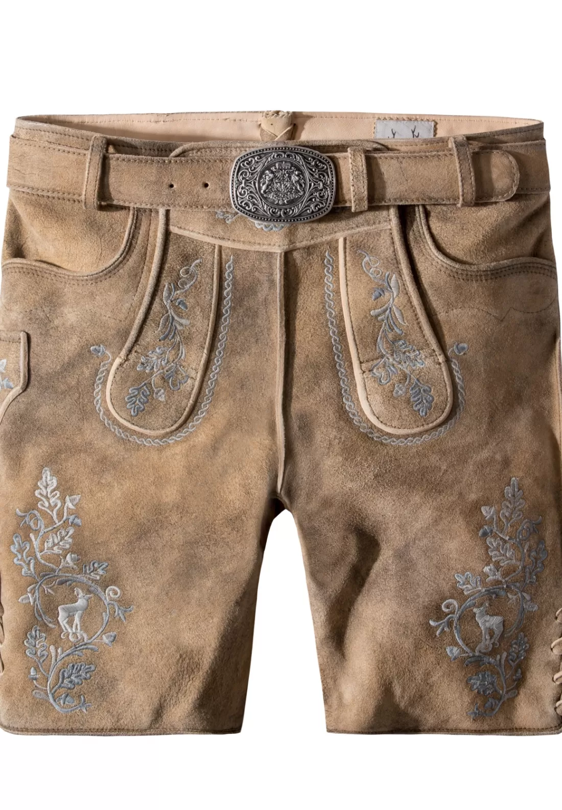 Stockerpoint Lederhose Girgl senfgespeckt-grau Cheap